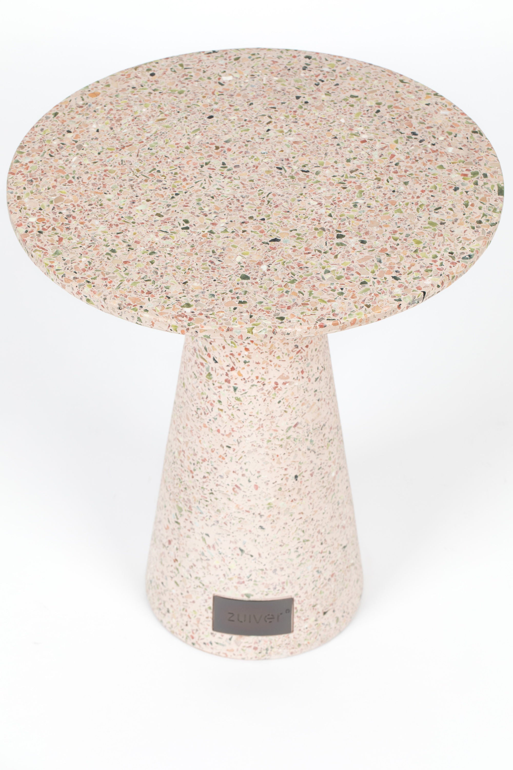 Zuiver Victoria Pink Terrazzo Round Side Table